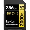 Atminties kortelė LEXAR PRO 2000X SDHC / SDXC UHS-II U3(V90) R300 / W260 (be kortelių skaitytuvo) 256 GB