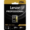 „Professional Lexar 1800x SDXC 256 GB“ 10 klasės UHS-II/U3 V60 (LSD1800256G-BNNNG) atminties kortelė