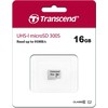 Atminties kortelė Tab Transcend 300S Micro SDHC 16 GB klasė 10 UHL- / U1 (TS16GUSD300S)