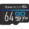 Atminties kortelė Team Group Karta TeamGroup Go Micro SDXC 64 GB 10 klasės UHS-I/U3 V30 (TGUSDX64GU303)