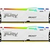 RAM Kingston KF568C34BWEAK2-32 32GB 6800MT/s DDR5 CL34 DIMM (Kit of 2) FURY Beast Baltas RGB EXPO | Kingstonas