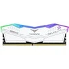 T-Force Delta DDR5 RAM modulis su baltu korpusu ir RGB apšvietimu