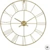 Atmosphera Apvalus sieninis laikrodis iš 3D metalo, Ø 70 cm, auksinis
