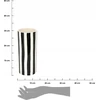 Vaza Atmosphera 204295, 30 cm, balta/juoda