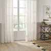 Sheer curtain Atmosphera Alla Linen taupe 140x240 cm
