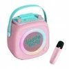 Atmosphera Garsiakalbis Mikrofonas Rinkinys 2w1 Karaoke Dla Dziecka Dzieci Kidooboo Kidsvoice / Kb23028pnk Rožinė