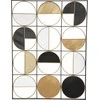 Atmosphera Geometrinė sienų apdaila iš metalo, 76 x 101 cm