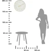 Atmosphera Round sieninis laikrodis LAURE, auksinis, Ø 51 cm