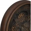 Atmosphera Vintage Didelis vintažinis Alban sieninis laikrodis, matomas mechanizmas, Ø 76 cm