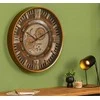 Atmosphera Retro stiliaus laikrodis su matomu YONI mechanizmu, Ø 59 cm
