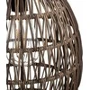 Atmosphera Saulės lempa su pintu gaubtu, Ø 21 cm, ruda