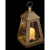 Atmosphera Metalinis žibintas su LED žvake, 32 x 17 cm