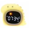 Atmosphera Lampka Nocna Silikon Laikrodis Žadintuvas Data Muzyka Oświetlenie RGB LED 1800mAh / JL-826 / Dinozaur
