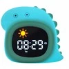Atmosphera Lampka Nocna Silikon Laikrodis Žadintuvas Data Muzyka Oświetlenie RGB LED 1800mAh / JL-826 / Dinozaur