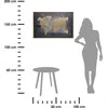 Bikuvalt Paveikslas drobė su rėmu Pasaulio žemėlapis 88x58x4,3 cm Atmosphera 162269