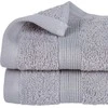 Atmosphera Cotton Mažas rankšluostis su dekoratyvine bordyura, švelnus medvilninis madingo taupe atspalvio rankšluostis