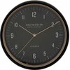 Laikrodis Atmosphera Sven, aukso/juoda, plastikas, D29 cm