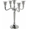 Bikuva.lt Žvakidė 5 žvakėm sidabro spalvos metalinė 22,5x22,5x28 cm Atmosphera 103425