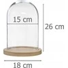 Atmosphera Stiklinis kupolas, Ø 18 cm, ant medinio pagrindo