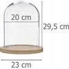 Atmosphera Stiklinis kupolas, Ø 23 cm, ant medinio pagrindo