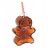 Atmosphera Glass mug in the shape of a gingerbread man with a straw, 280 ml