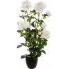 Atmosphera Dirbtinis augalas vazone BUSH Roses, 74 cm, baltas