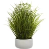 Atmosphera Dirbtinis augalas GRASS, baltame vazone, 40 cm
