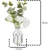 Atmosphera Dirbtinė kivių puokštė stiklinėje vazoje EUCA 39 cm