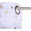 Atmosphera Window curtain, baltas with auksinis stars - 140 x 250 cm