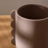 Atmosphera WAVY BLISS keraminė vaza, Ø 13 cm