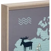 Atmosphera WORLD Pasaulio žemėlapis vaikams, sienų apdaila, 70x50 cm