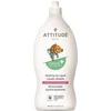 Attitude Attitude, Baby bows ir aksesuarai plovimo skystis, Nemokama Fragance, 700 ml