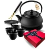 Atusa Plieninis arbatinukas juodas 900ml su filtru ir puodeliais (PC1212Black)