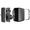AUDAC 2 juostų stereo garsiakalbių sistema 2x40W juoda