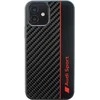 Audi Carbon Fiber Stripe Apple iPhone 11 / Xr 6.1″ juodos spalvos kietas dėklas AUS-TPUPCIP11-R8/D1-BK