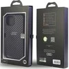 Audi Carbon Fiber Apple iPhone 14 / 15 / 13 6.1″ juodos spalvos kietas dėklas AU-TPUPCIP14-R8/D2-BK