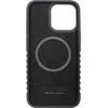 Audi Genuine Leather MagSafe Apple iPhone15 Pro Max 6.7″ juodos spalvos-red kietas dėklas AU-TPUPCMIP15P