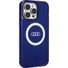 Audi IML Big Logo MagSafe Dėklas Apple iPhone 14 Pro Max 6.7″ mėlynos spalvos hardcase AU-IMLMIP14PM-Q5/D