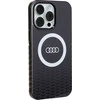 Audi IML Big Logo MagSafe Dėklas Apple iPhone 15 Pro Max 6.7″ juodos spalvos hardcase AU-IMLMIP15PM-Q5/D2-BK