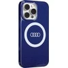Audi IML Big Logo MagSafe Dėklas Apple iPhone 13 Pro / 13 6.1″ mėlynos spalvos hardcase AU-IMLMIP13P-Q5/D