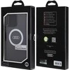 Audi IML Big Logo MagSafe Dėklas Apple iPhone 15 Pro Max 6.7″ juodos spalvos hardcase AU-IMLMIP15PM-Q5/D2-BK