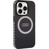 Audi IML Big Logo MagSafe Dėklas Apple iPhone 15 Pro 6.1″ juodos spalvos hardcase AU-IMLMIP15P-Q5/D2-BK