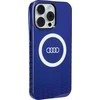 Audi IML Big Logo MagSafe Dėklas Apple iPhone 15 Pro Max 6.7″ mėlynos spalvos hardcase AU-IMLMIP15PM-Q5/D