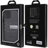 Audi IML MagSafe Dėklas Apple iPhone 15 / 14 / 13 6.1″ juodos spalvos hardcase AU-IMLMIP15-A6/D3-BK