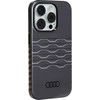 Audi IML MagSafe Dėklas Apple iPhone 15 Pro 6.1″ juodos spalvos hardcase AU-IMLMIP15P-A6/D3-BK