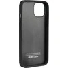 Audi Genuine Leather Apple iPhone 11 / Xr 6.1″ juodos spalvos kietas dėklas AU-TPUPCIP11R-Q8/D1-BK
