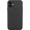 Audi Genuine Leather Apple iPhone 11 / Xr 6.1″ juodos spalvos kietas dėklas AU-TPUPCIP11R-Q8/D1-BK