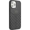 Audi Genuine Leather Apple iPhone 13 Pro Max 6.7″ juodos spalvos kietas dėklas AU-TPUPCIP13 PM-Q8/D1-BK