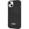 Audi Silicone Dėklas Apple iPhone 14 / 15 / 13 6.1″ juodos spalvos kietas dėklas AU-LSRIP14-Q3/D1-BK