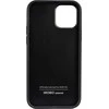 Audi Synthetic Leather Apple iPhone 12 / 12 Pro 6.1″ juodos spalvos kietas dėklas AU-TPUPCIP12 P-TT/D1-BK